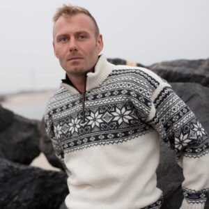 Nórsky sveter NORWOOL zo 100% vlny Njord